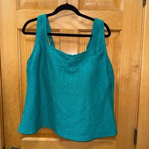 Lands End tankini swim top ONLY size 3x 24w-26w